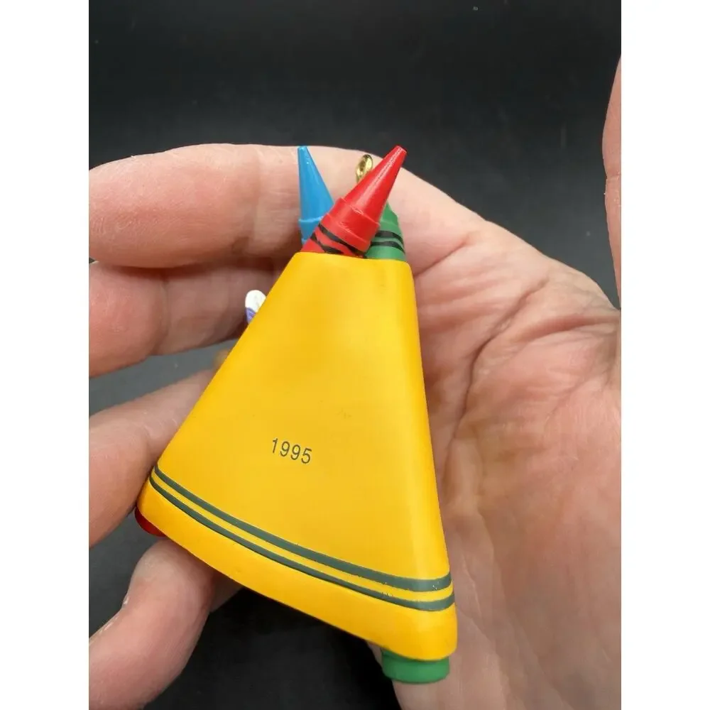 1995 Hallmark Bright 'n' Sunny Tepee Crayola Crayon Indian Mouse Ornament Lo16